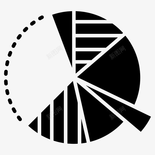 饼图圆形图统计图svg_新图网 https://ixintu.com 饼图 圆形 形图 统计 财务 字形 矢量 矢量图 图标