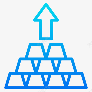 黄金金融165梯度图标