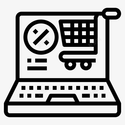 网上购物市场17线性svg_新图网 https://ixintu.com 网上购物 市场 线性