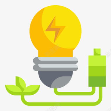 绿色能源创新可再生能源3持平图标