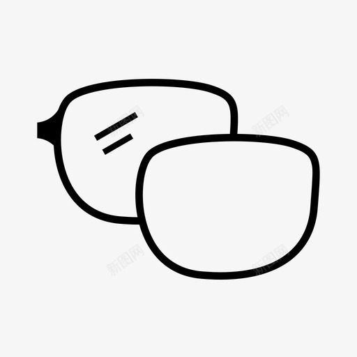 镜片眼睛眼镜svg_新图网 https://ixintu.com 镜片 眼睛 眼镜 包装 视力 验光
