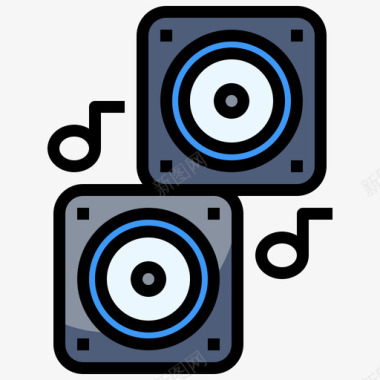 喇叭edm6线颜色图标