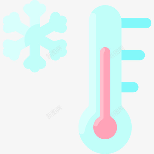 温度计天气301扁平svg_新图网 https://ixintu.com 温度计 天气 扁平