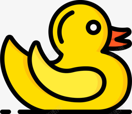 鸭塑料制品线颜色图标