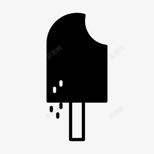 冰淇淋美味冰棒svg_新图网 https://ixintu.com 冰淇淋 美味 冰棒 甜甜 假日 1字形