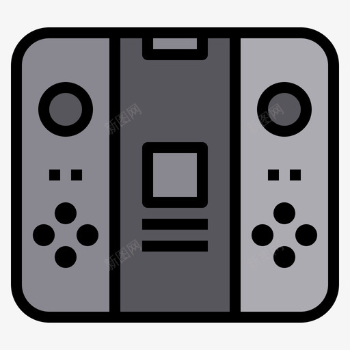 游戏控制器小工具35线性颜色svg_新图网 https://ixintu.com 游戏 控制器 小工 工具 线性 颜色