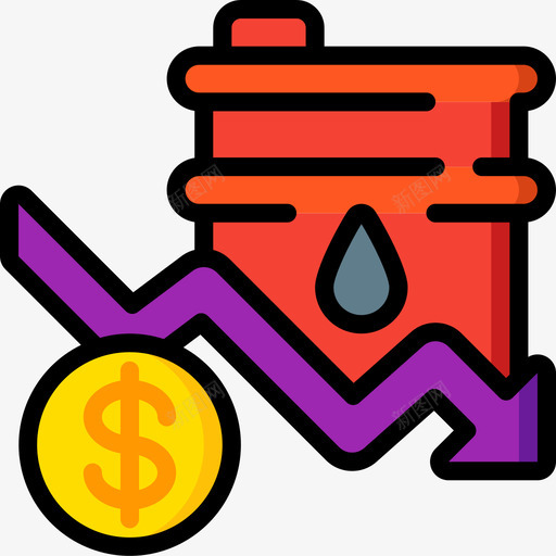 石油价格石油和天然气4线性颜色svg_新图网 https://ixintu.com 石油价格 石油 天然气 线性 颜色