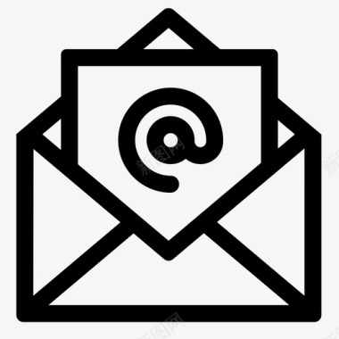 电子邮件信封在线营销图标