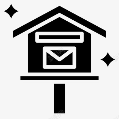 邮箱家庭和生活37填充图标