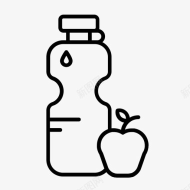 零食瓶子运动图标