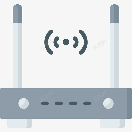 Wifi路由器在家工作32扁平svg_新图网 https://ixintu.com Wifi 路由器 在家 工作 扁平