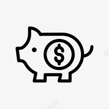 小猪银行美元金融图标