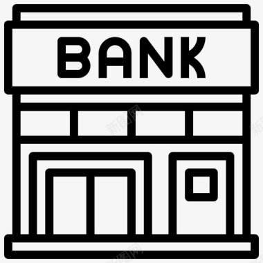 银行贷款11直线图标