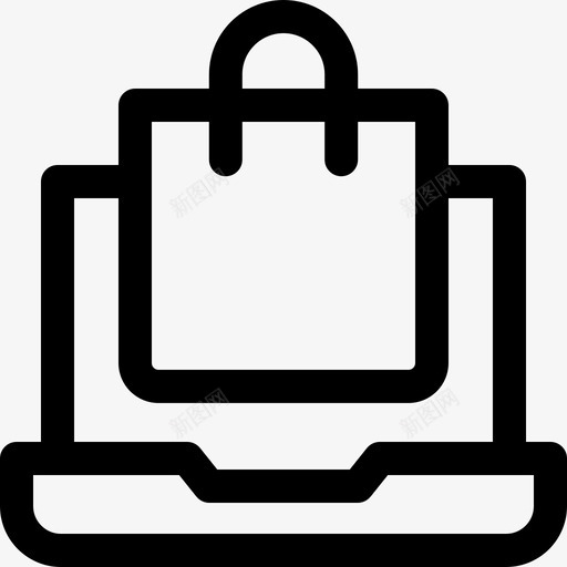 网上商店网上购物73线性svg_新图网 https://ixintu.com 网上商店 网上购物 线性
