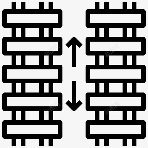 铁路38号铁路直线svg_新图网 https://ixintu.com 铁路 38号 直线