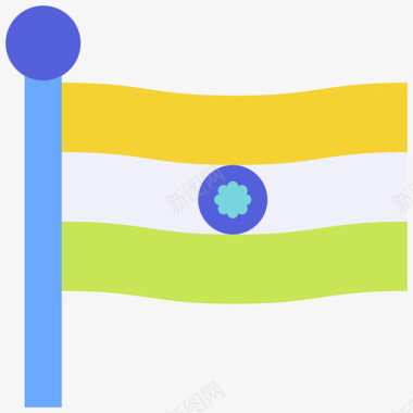 印度国旗排灯节29平坦图标