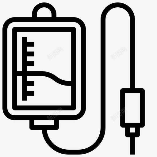 静脉滴注生理盐水慈善89线性svg_新图网 https://ixintu.com 静脉 滴注 生理盐水 慈善 线性