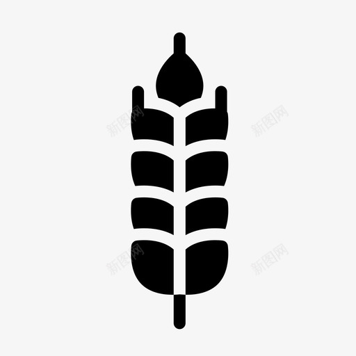 谷物作物水稻svg_新图网 https://ixintu.com 谷物 作物 水稻 种子 小麦 食物 字形 图标