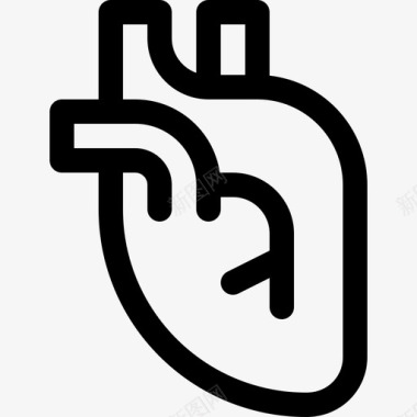 心脏人体14线性图标