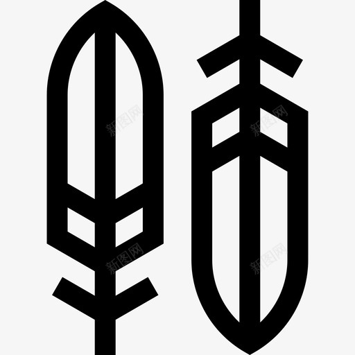 羽毛嬉皮士43直系svg_新图网 https://ixintu.com 羽毛 嬉皮士 直系