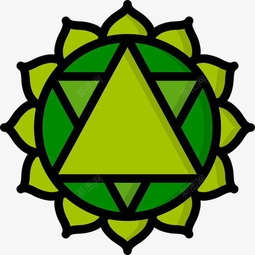 脉轮瑜伽26线性颜色svg_新图网 https://ixintu.com 脉轮 瑜伽 线性 颜色