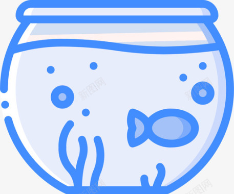 鱼缸宠物9蓝色图标