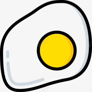 鸡蛋早餐44原色图标