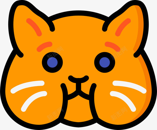 啮齿动物宠物8线性颜色svg_新图网 https://ixintu.com 啮齿 动物 宠物 线性 颜色