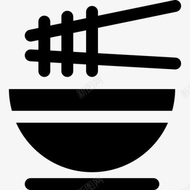 拉面碗筷子图标