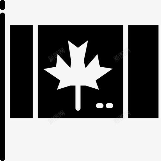 旗帜加拿大14填充svg_新图网 https://ixintu.com 旗帜 加拿大 填充