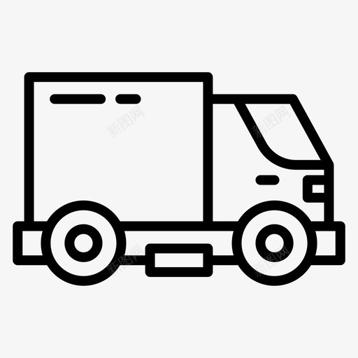 送货卡车零售55直线型svg_新图网 https://ixintu.com 送货 卡车 零售 直线 线型