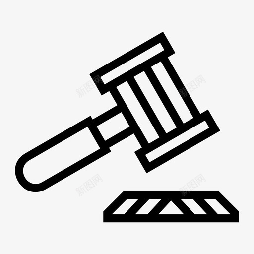 法律锤子正义svg_新图网 https://ixintu.com 法律 锤子 正义 木槌 罪犯 拍卖