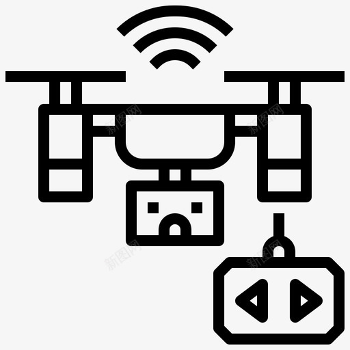 无人机智能技术22线性svg_新图网 https://ixintu.com 无人机 智能 技术 线性