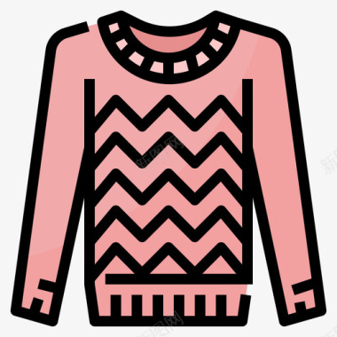 毛衣女式旅行包装3件线性颜色图标