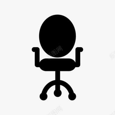 办公椅商务椅家具图标