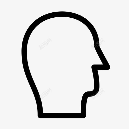 头部轮廓大脑思维svg_新图网 https://ixintu.com 头部 轮廓 大脑 思维 人脸 人体 器官