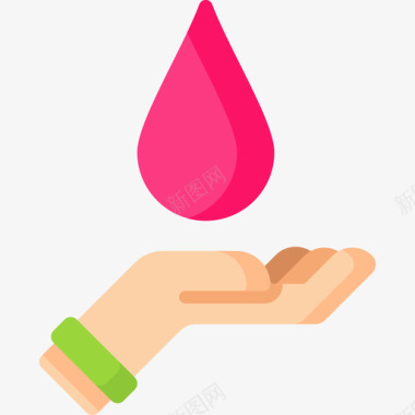 献血希望7号扁平图标