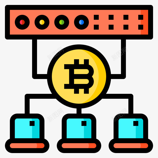 数据共享比特币140线性颜色svg_新图网 https://ixintu.com 数据 共享 比特 线性 颜色