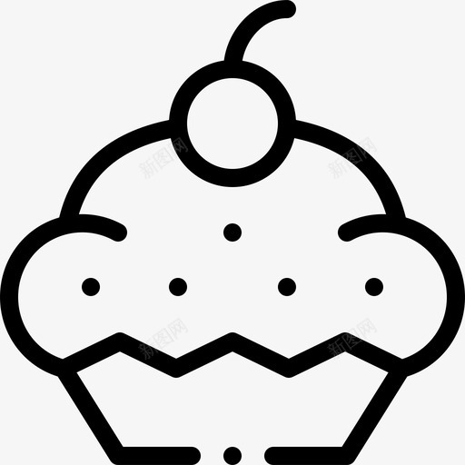 纸杯蛋糕instagram重点报道食品线性svg_新图网 https://ixintu.com 纸杯 蛋糕 instagram 重点 报道 食品 线性