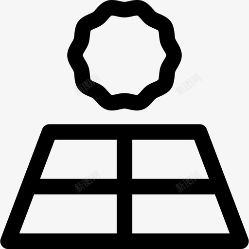 太阳能电池板生态227线性svg_新图网 https://ixintu.com 太阳能 电池板 生态 线性