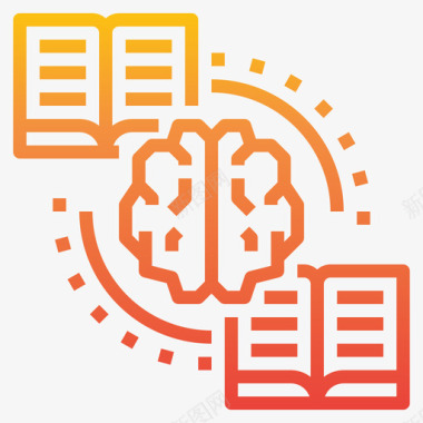 大脑在线学习73梯度图标