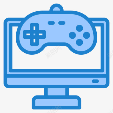 游戏电脑应用2蓝色图标