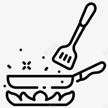 烹调锅烹饪食物图标