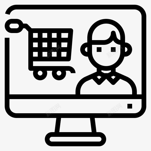 在线购物购物和电子商务21线性svg_新图网 https://ixintu.com 在线购物 购物 电子商务 线性