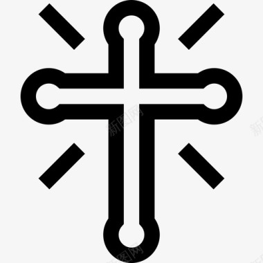 十字架复活节21日直系图标