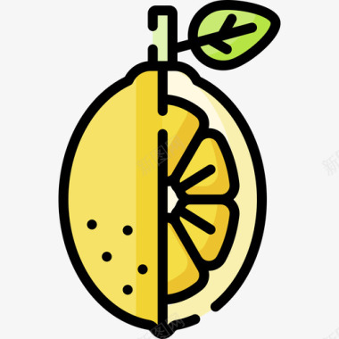 柠檬营养19原色图标