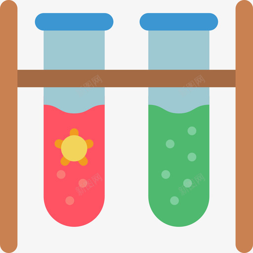 试管病毒爆发1扁平svg_新图网 https://ixintu.com 试管 病毒 爆发 扁平