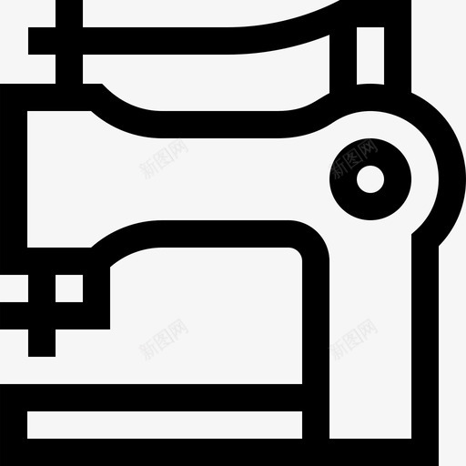 缝纫机家用电器24直线型svg_新图网 https://ixintu.com 缝纫机 家用电器 直线 线型