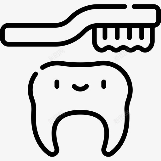 牙科护理医疗保健21线性svg_新图网 https://ixintu.com 牙科 护理 医疗保健 线性