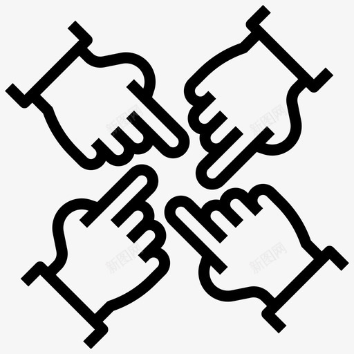 团队合作团队合作106直线型svg_新图网 https://ixintu.com 团队 合作 直线 线型